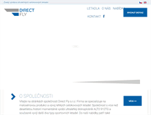 Tablet Screenshot of directfly.cz